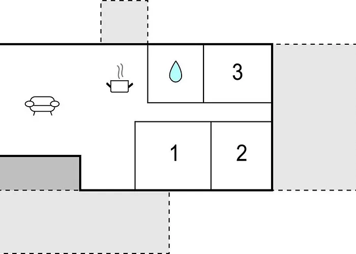 Сasa de vacaciones 3 Bedroom Awesome In *